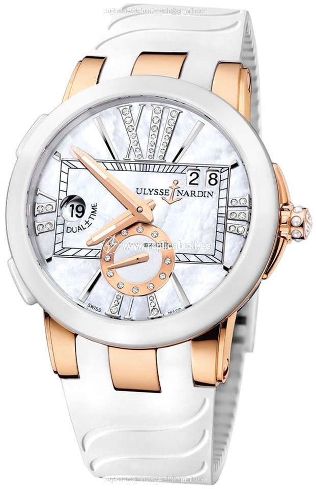 Ulysse Nardin Executive Dual Time Lady Womens watch Automatic Rose gold 246-10-3 391