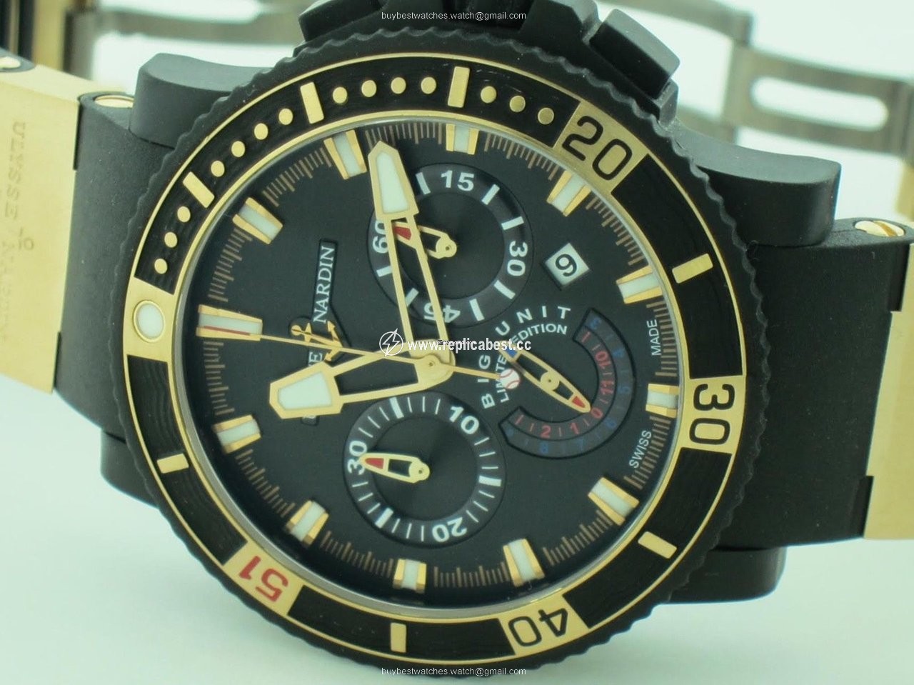 Ulysse Nardin Mens watch Unisex Automatic Steel 353-95LE-3C BIG UNIT