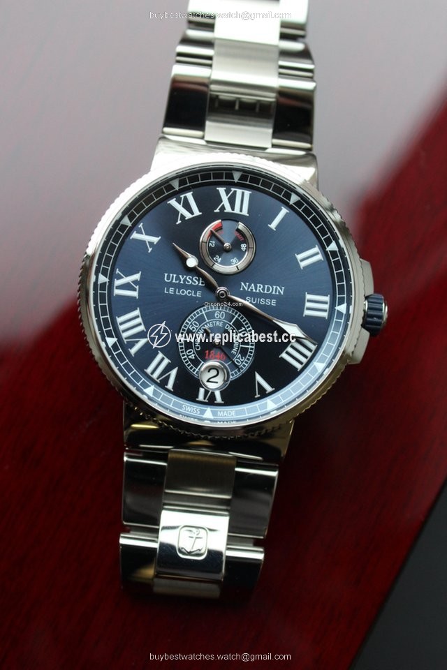 Ulysse Nardin Marine Chronometer Manufacture Mens watch Unisex Automatic Steel 1183-122-7M 43