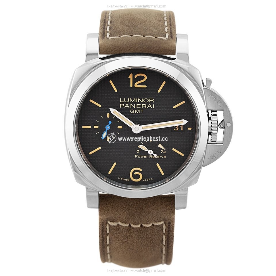 Panerai Luminor 1950 3 Days GMT Power Reserve Automatic Mens watch Unisex Automatic Steel PAM01537 or PAM1537