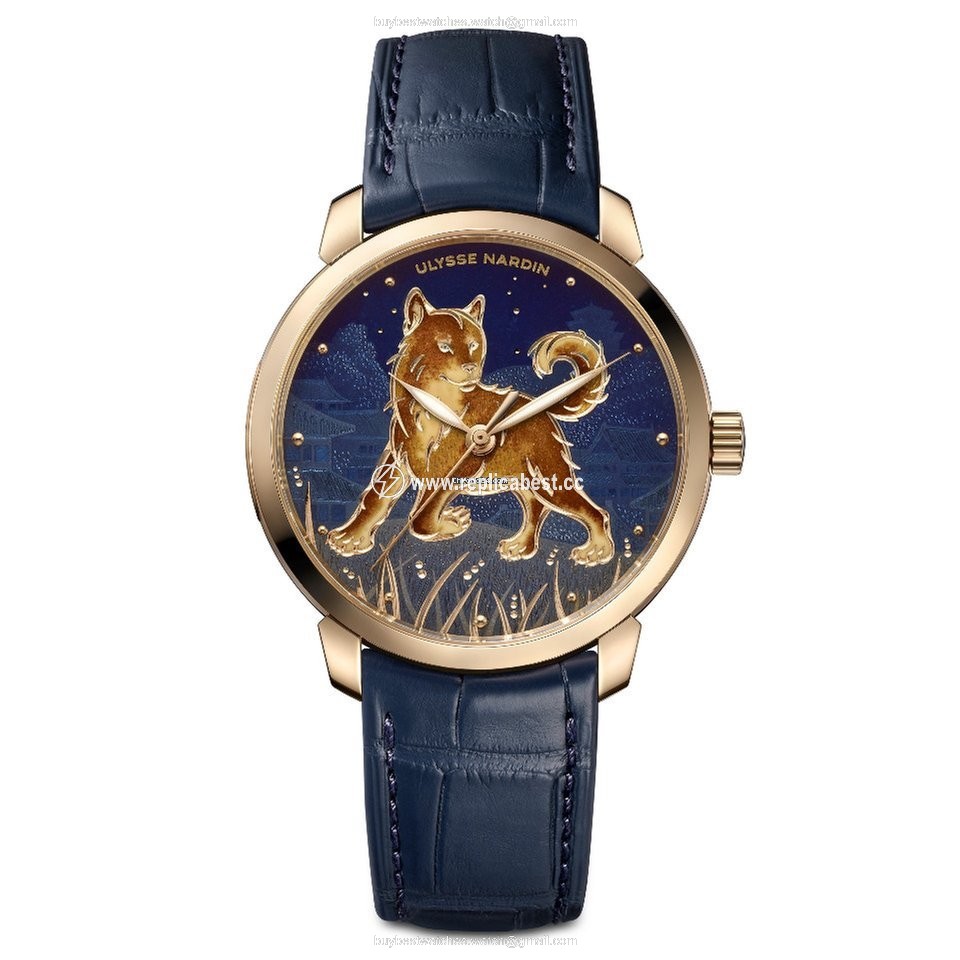 Ulysse Nardin Classic Mens watch Unisex Automatic Rose gold 8152-111-2 DOG