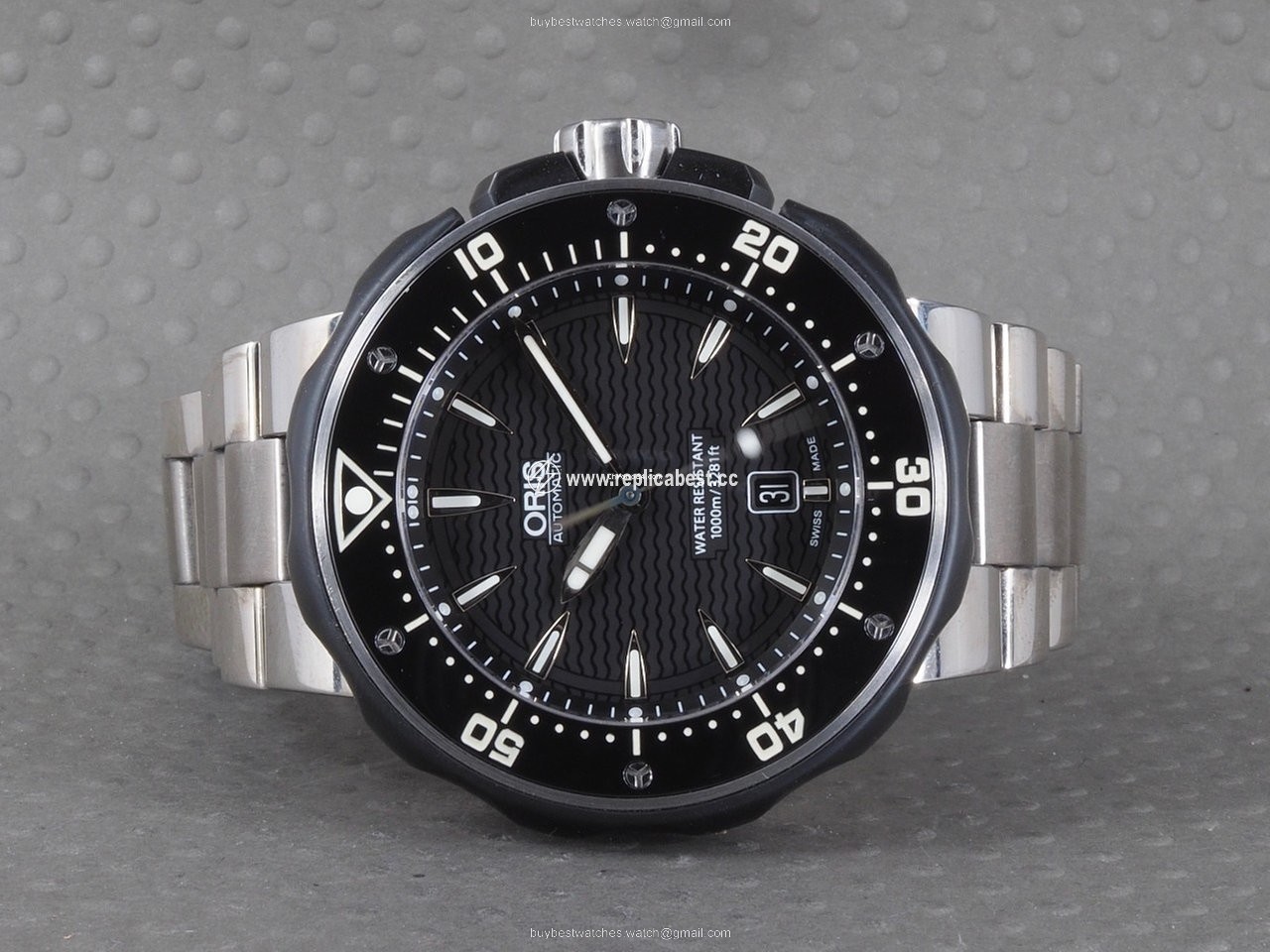 Oris ProDiver Date Mens watch Unisex Automatic Titanium 01 733 7646 7154-07 8 26 71PEB