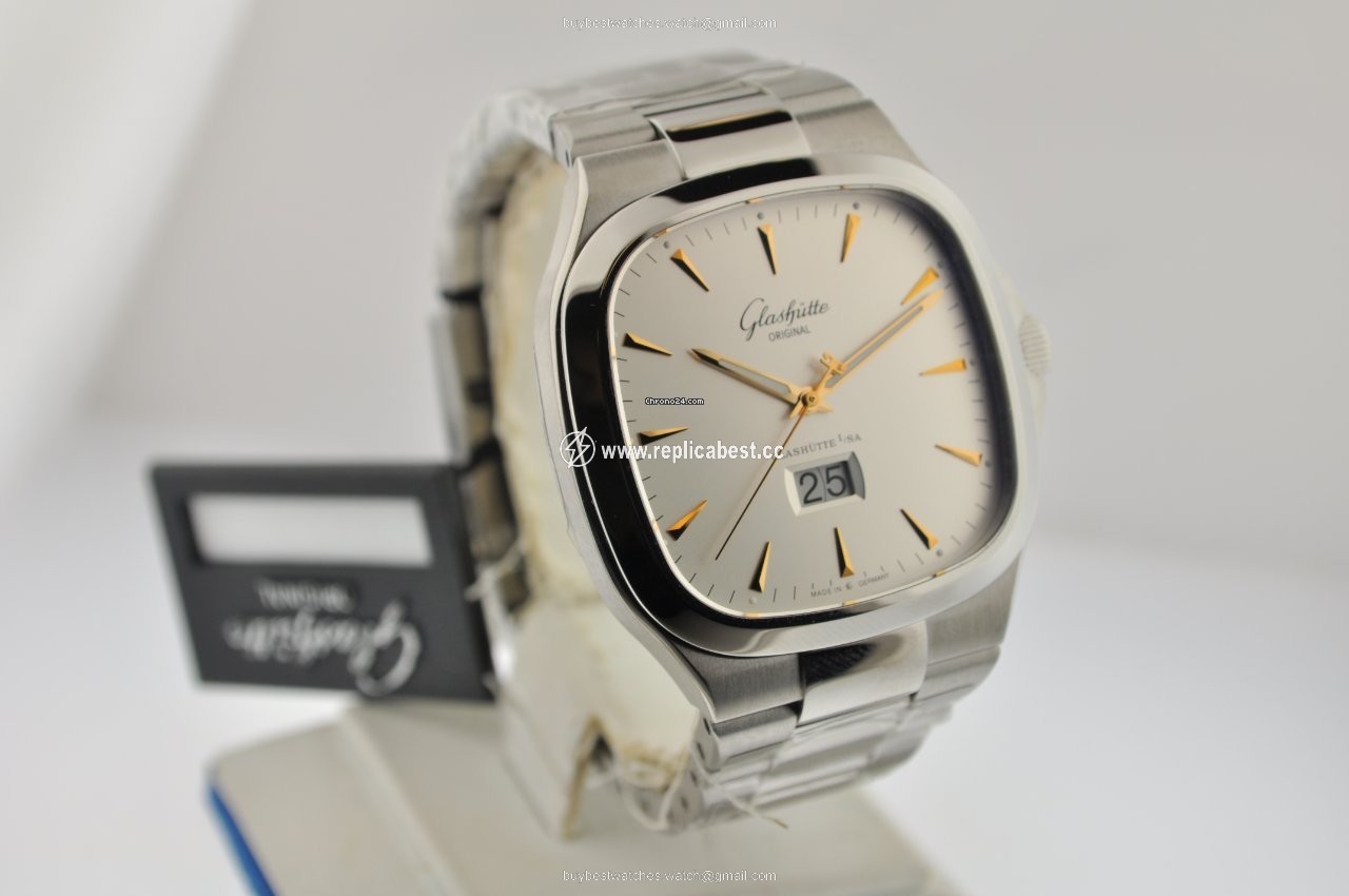 Glashutte Original Seventies Panorama Date Mens watch Unisex Manual winding Steel 3947111214