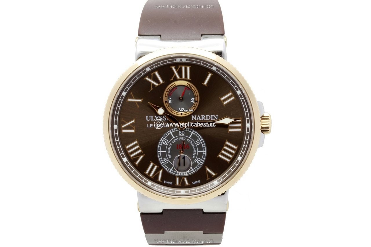 Ulysse Nardin Marine Chronometer 43mm Mens watch Unisex Automatic Gold Steel 265-67
