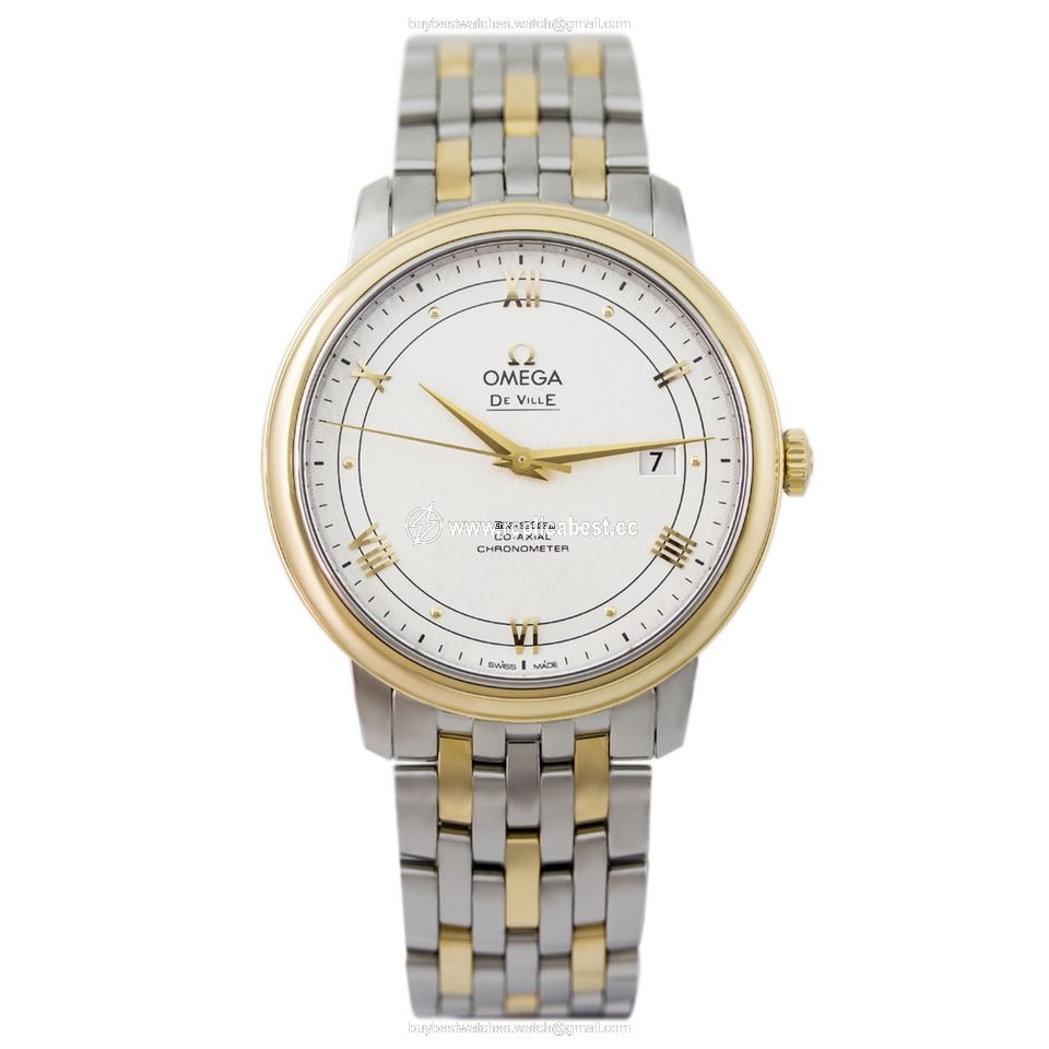 Omega De Ville Prestige Mens watch Unisex Automatic Gold Steel 424.20.40.20.02.001