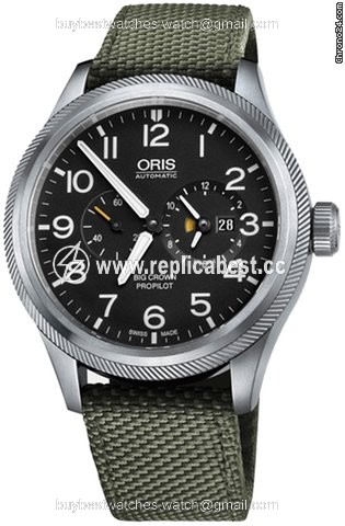 Oris Big Crown ProPilot Worldtimer Mens watch Unisex Automatic Steel 01 690 7735 4164-07 5 22 14FC
