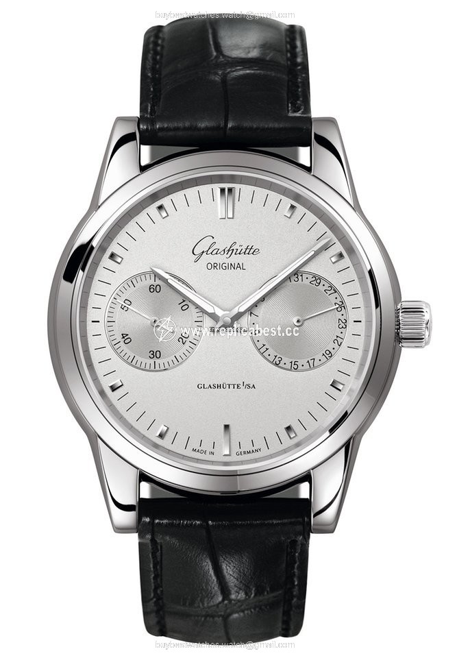 Glashutte Original Senator Hand Date Mens watch Unisex Automatic Steel 1-39-58-02-02-04