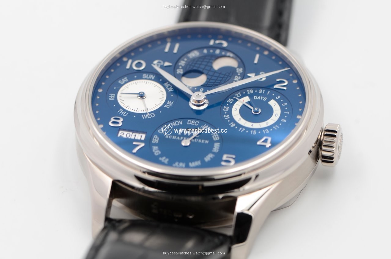 IWC Portuguese Perpetual Calendar Mens watch Unisex Automatic White gold IW502121
