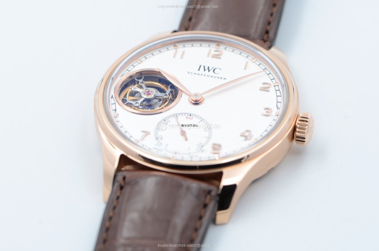 IWC Portuguese Tourbillon Mens watch Unisex Manual winding Red gold IW546302
