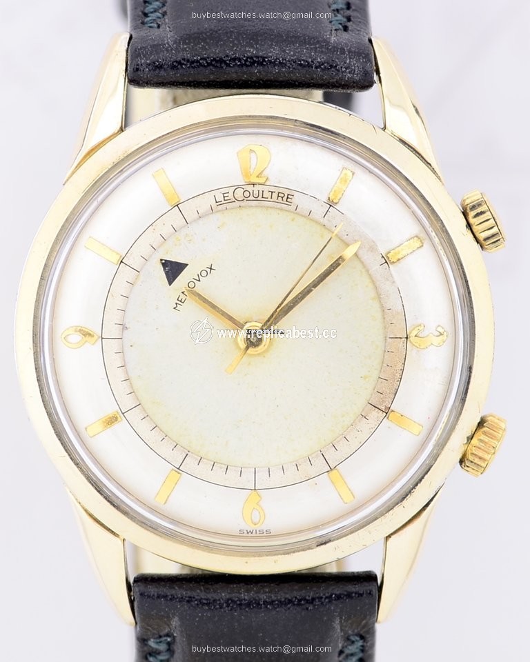 Jaeger-LeCoultre Mens watch Unisex Manual winding Gold Steel Memovox Vintage