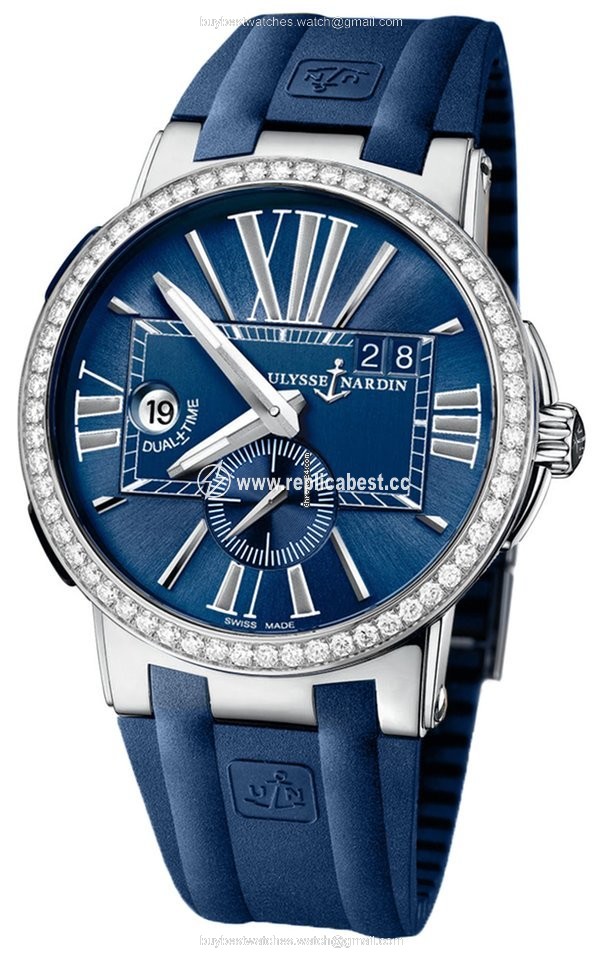 Ulysse Nardin Executive Dual Time Mens watch Unisex Automatic Steel 243-00B-3 43