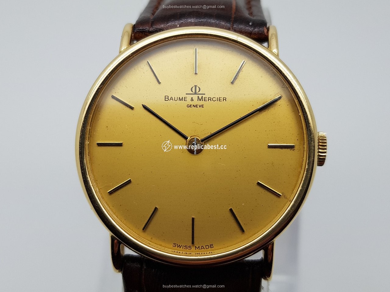 Baume & Mercier Mens watch Unisex Manual winding Yellow gold 35103