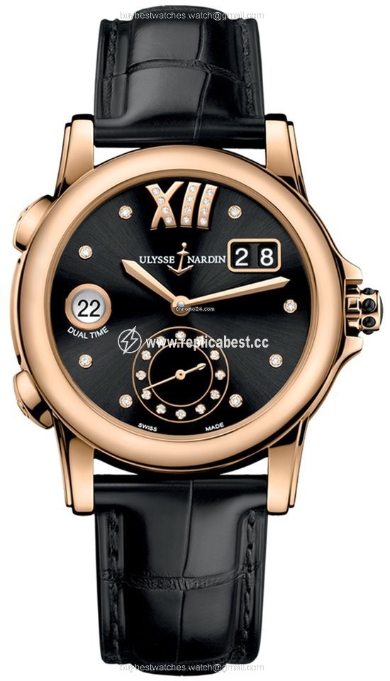 Ulysse Nardin Dual Time Womens watch Automatic Rose gold 3346-222 30-02