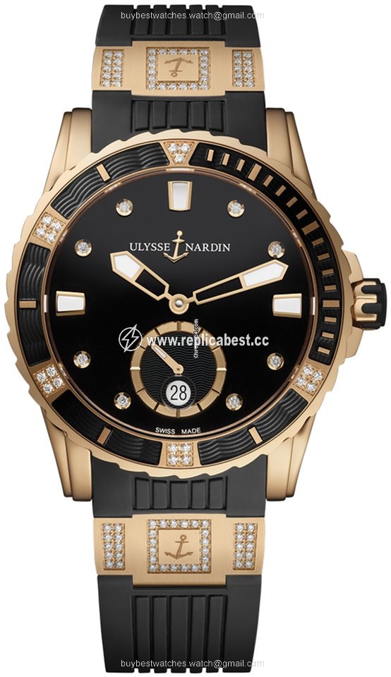 Ulysse Nardin Lady Diver Womens watch Automatic Rose gold 3202-190-3C 12.12