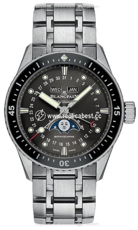 Blancpain Fifty Fathoms Bathyscaphe Mens watch Unisex Automatic Steel 5054-1110-70b