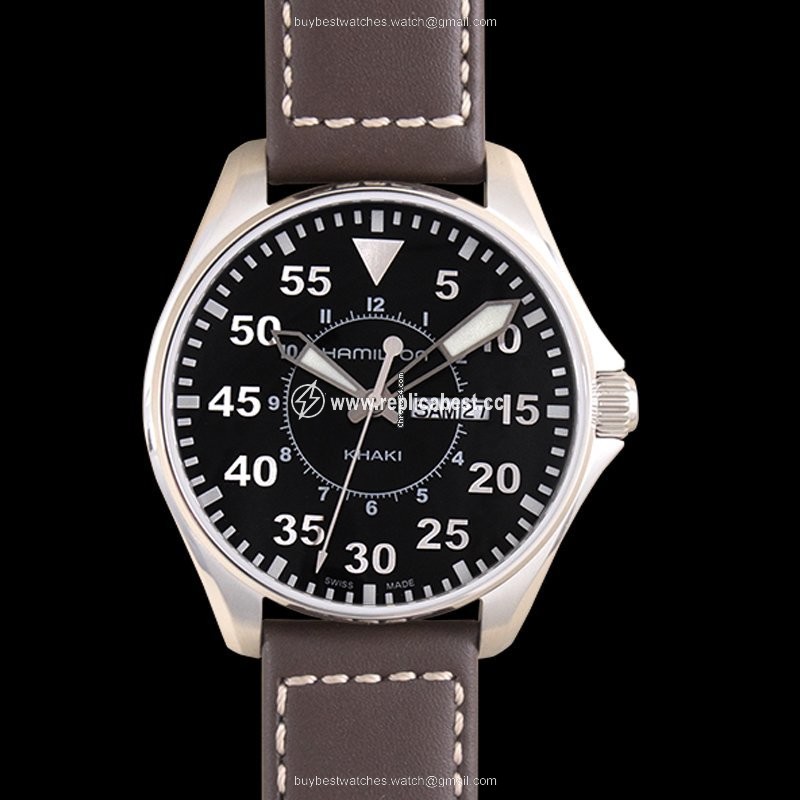 Hamilton Khaki Pilot Mens watch Unisex Quartz Steel H64611535