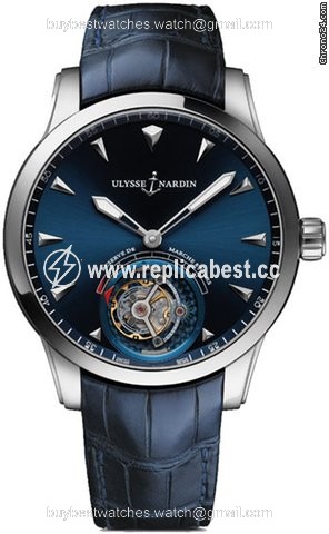 Ulysse Nardin Classic Ulysse Anchor Tourbillon Mens watch Unisex Manual winding White gold 1780-133-93
