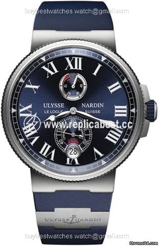 Ulysse Nardin Marine Chronometer Manufacture Mens watch Unisex Automatic Steel 1183-122-3 43