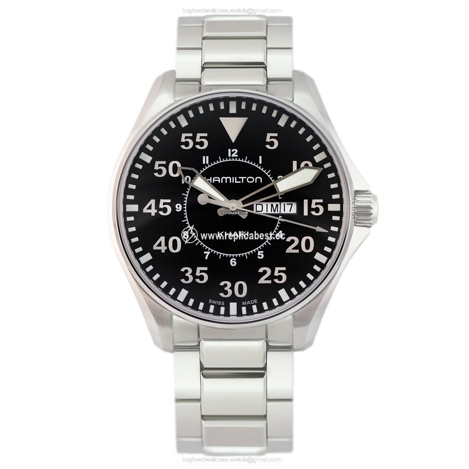 Hamilton Khaki Pilot Mens watch Unisex Quartz Steel H64611135