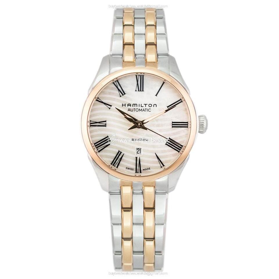 Hamilton Jazzmaster Lady Womens watch Automatic Gold Steel H42225191