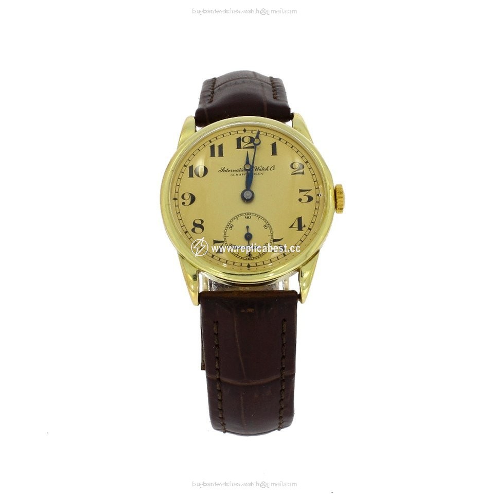 IWC Mens watch Unisex Manual winding Yellow gold 975402
