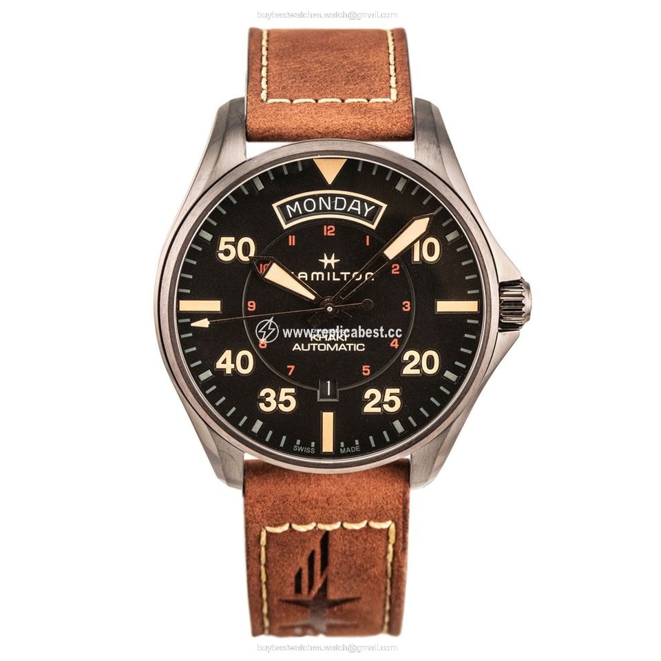Hamilton Khaki Pilot Day Date Mens watch Unisex Automatic Steel H64605531