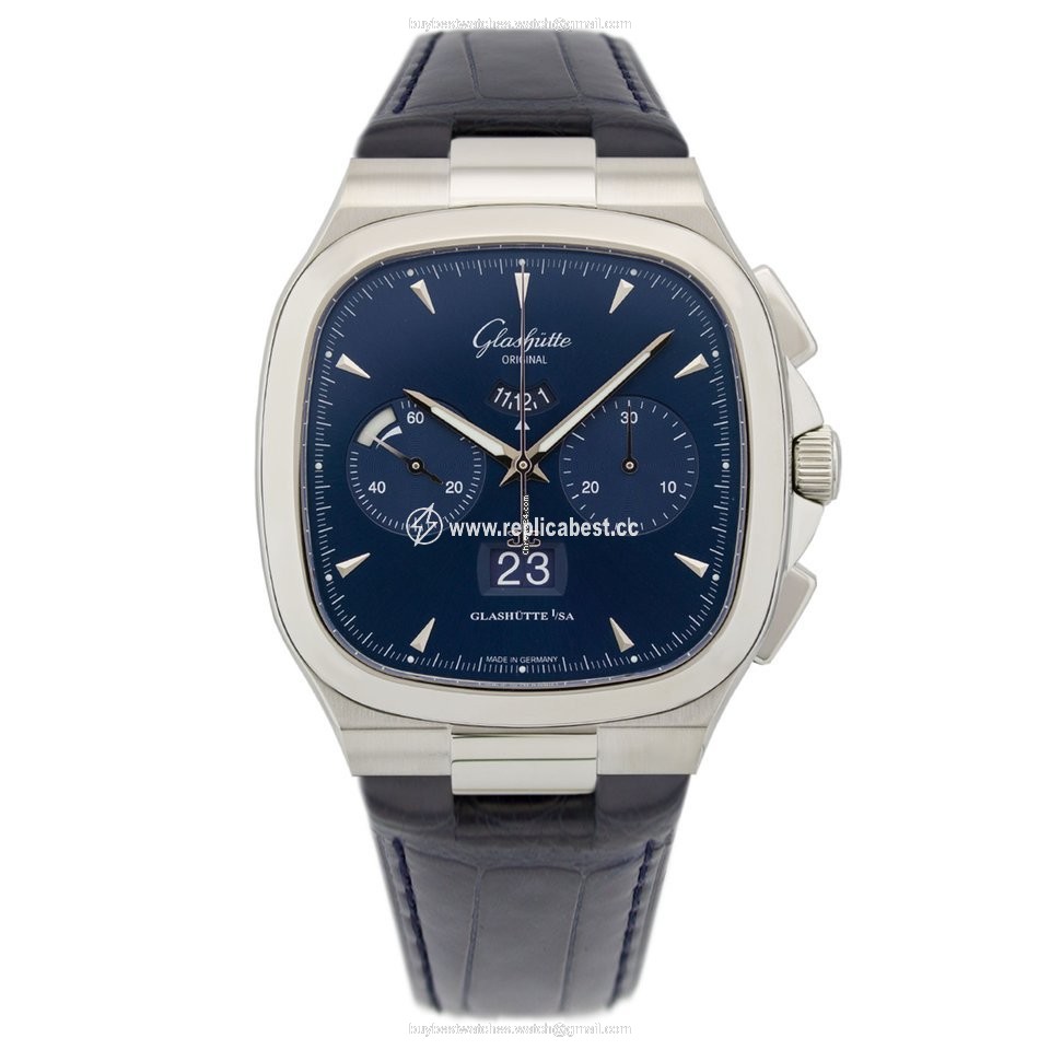 Glashutte Original Seventies Chronograph Panorama Date Mens watch Unisex Automatic Steel 1-37-02-03-02-50 or 37-02-03-02-50