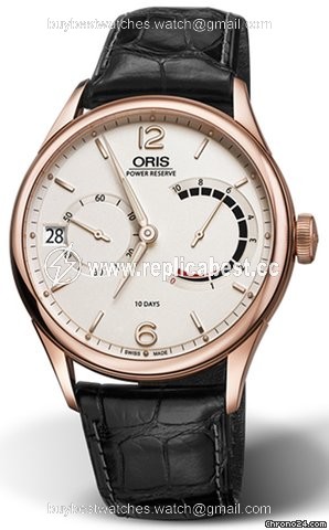 Oris Artelier Calibre 111 Mens watch Unisex Manual winding Rose gold 01 111 7700 6061-Set 1 23 82