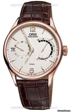 Oris Artelier Calibre 111 Mens watch Unisex Manual winding Rose gold 01 111 7700 6061-Set 1 23 86
