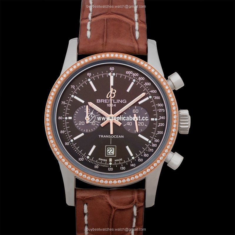 Breitling Transocean Chronograph 38 Mens watch Unisex Automatic Steel U4131053 Q600