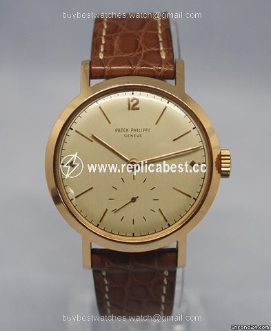 Patek Philippe Calatrava Mens watch Unisex Manual winding Rose gold 2458