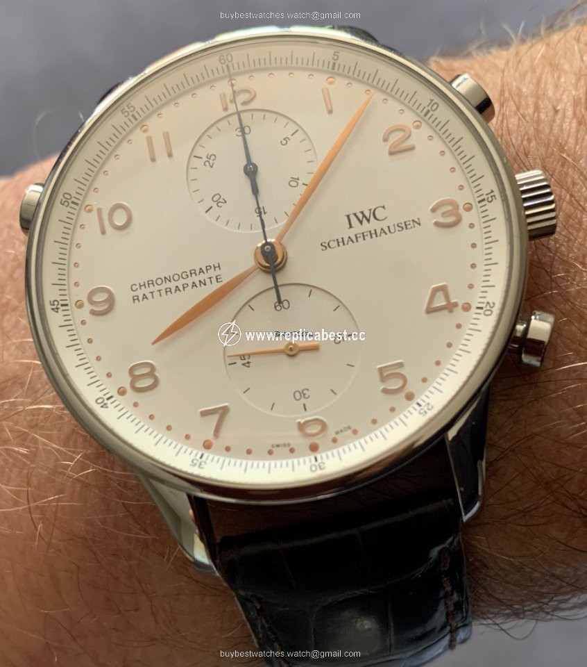 IWC Portuguese Chronograph Mens watch Unisex Manual winding Steel IW371202