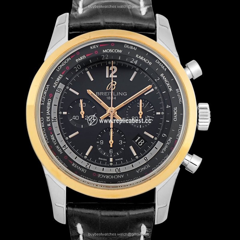 Breitling Transocean Chronograph Unitime Mens watch Unisex Automatic Steel UB0510U4 BC26
