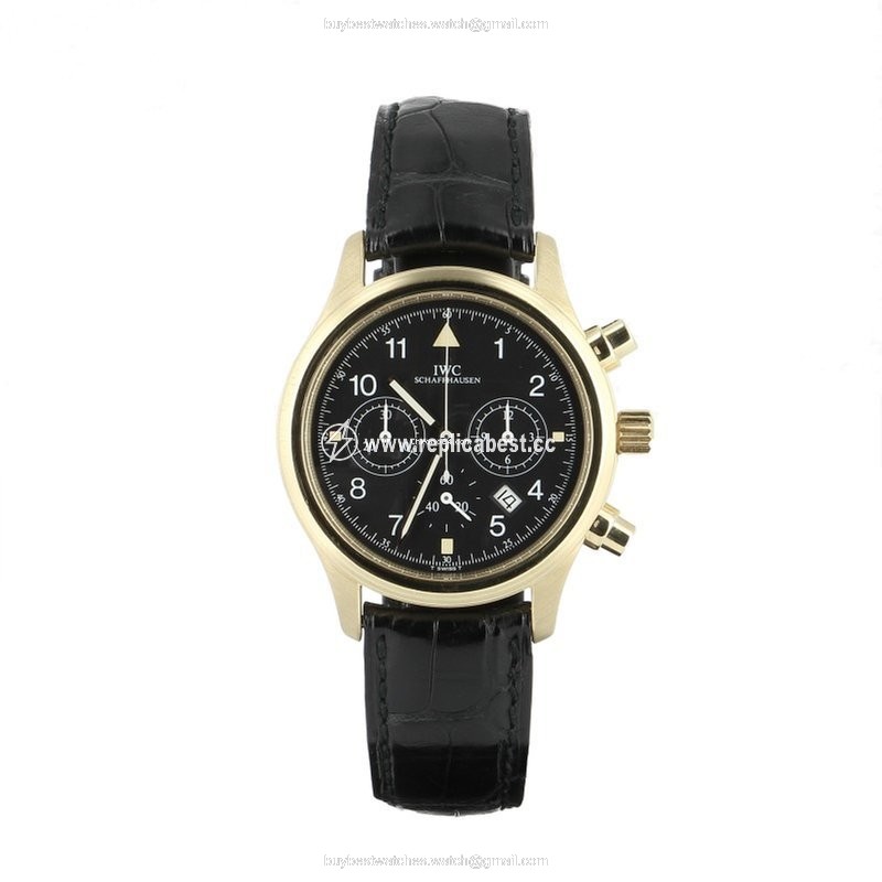 IWC Pilot Mens watch Unisex Quartz Yellow gold 3741-003