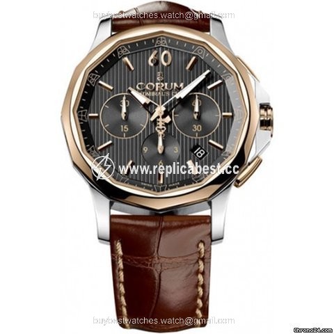 Corum Admirals Cup Legend 42 Mens watch Unisex Automatic Gold Steel 984.101.24 0F02 AN11
