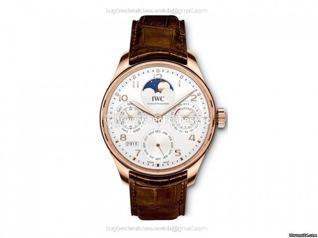 IWC Portuguese Perpetual Calendar Mens watch Unisex Automatic Rose gold IW503302