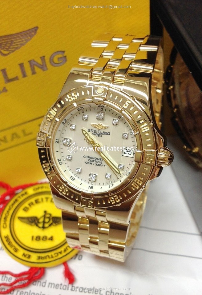 Breitling Starliner Womens watch Quartz Yellow gold K71340