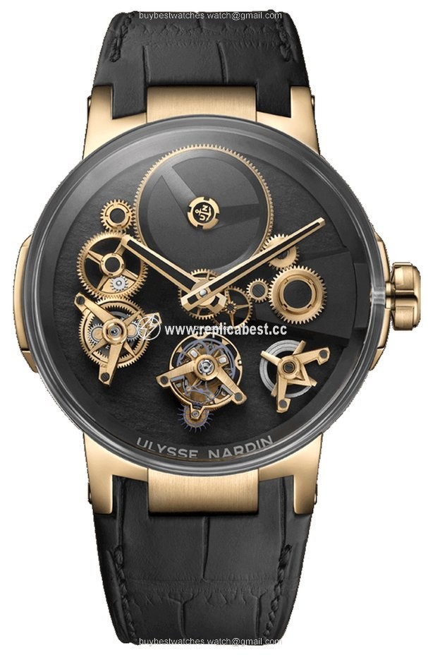 Ulysse Nardin Executive Mens watch Unisex Manual winding Rose gold 1766-176