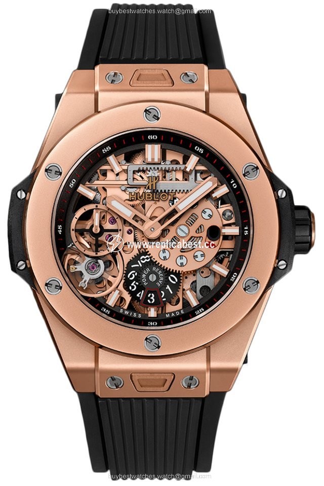 Hublot Big Bang Meca-10 Mens watch Unisex Manual winding Rose gold 414.oi.1123.rx FULL MAGIC GOLD