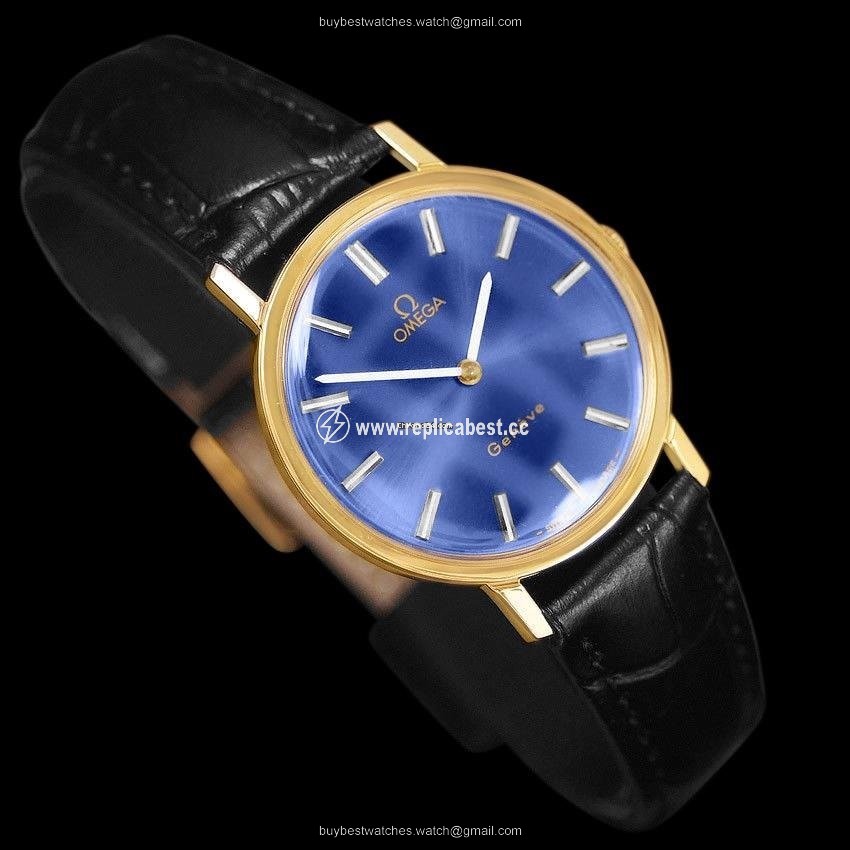 Omega Geneve Mens watch Unisex Manual winding Gold Steel 6534