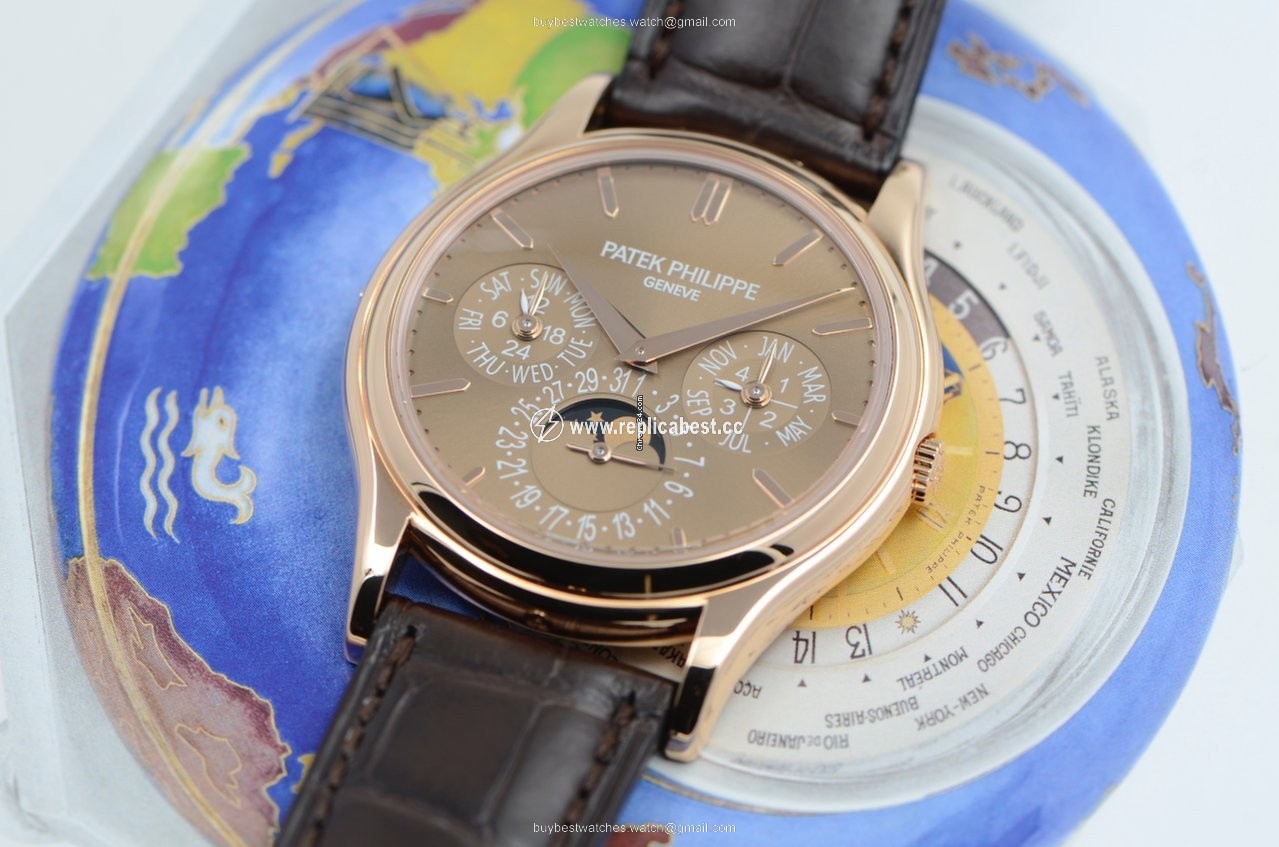 Patek Philippe Perpetual Calendar Mens watch Unisex Automatic Rose gold 5140R-001