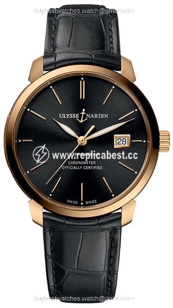 Ulysse Nardin Mens watch Unisex Automatic Rose gold 8152-111-2 92
